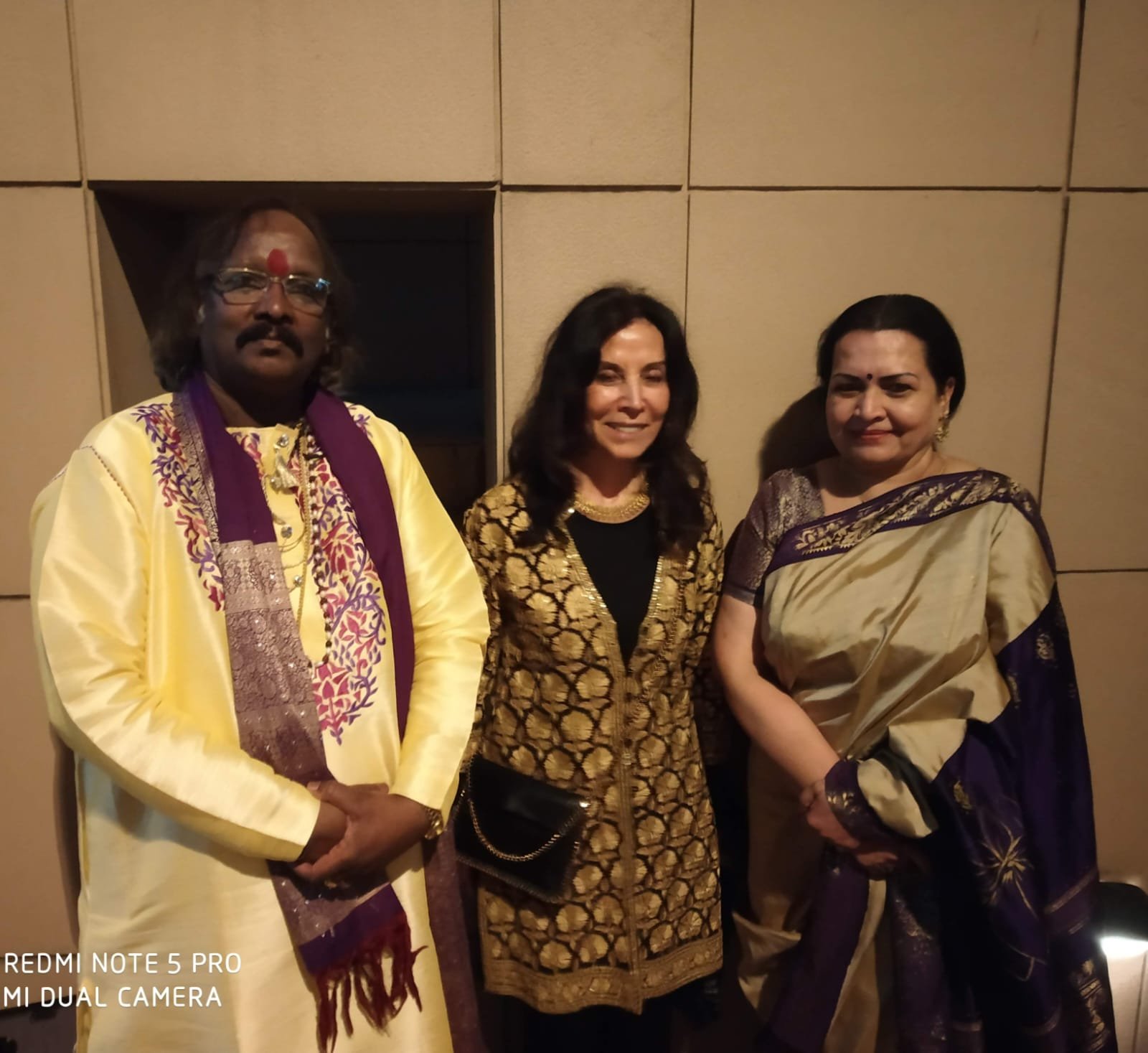 Guruji with Sukanya Shankar and wife of George Harrison