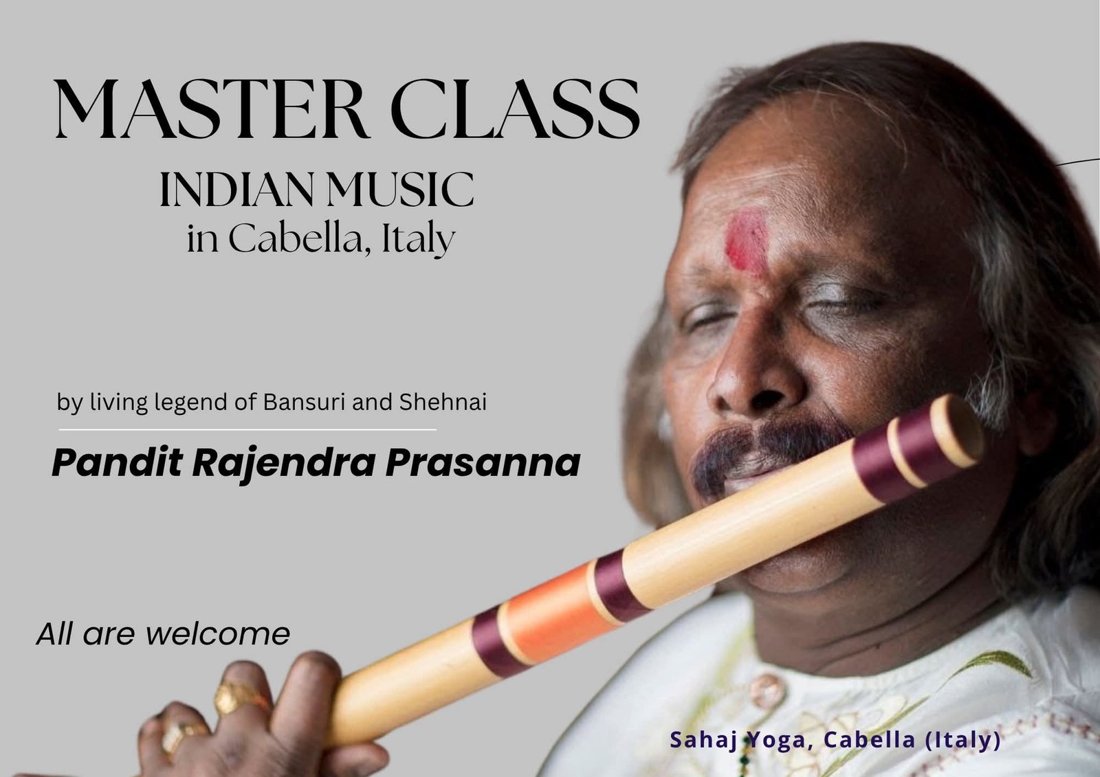 poster for cabella italy concert tour